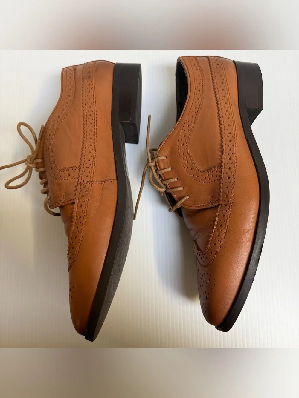 ASOS Classic Men's Tan Leather Wingtip Oxfords